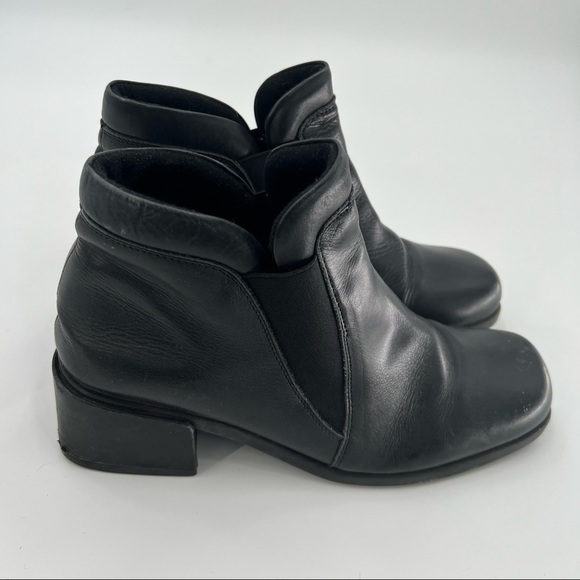 Spring Step black leather boots shoes size 6 - Picture 5 of 10